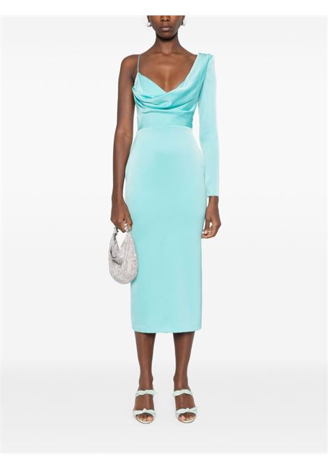 Green asymmetric satin dress Alex Perry - women ALEX PERRY | D1278SS24AQUMRN
